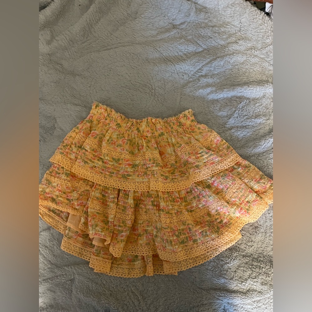 aerie floral skirt